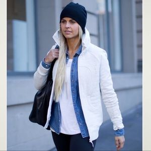 RARE Lululemon Calm & Cozy Jacket
Heathered White